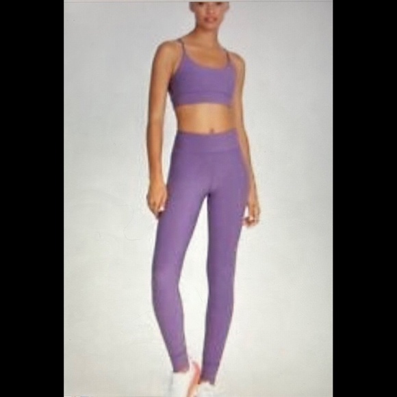 Johnny Was Calme High Rise Cutout Ankle Leggings Purple Size L - Picture 3 of 9